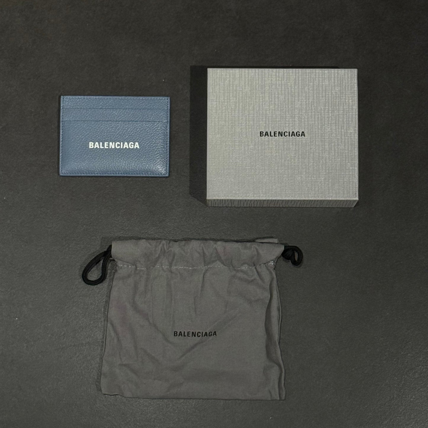 Balenciaga Logo Card Holder - Blue