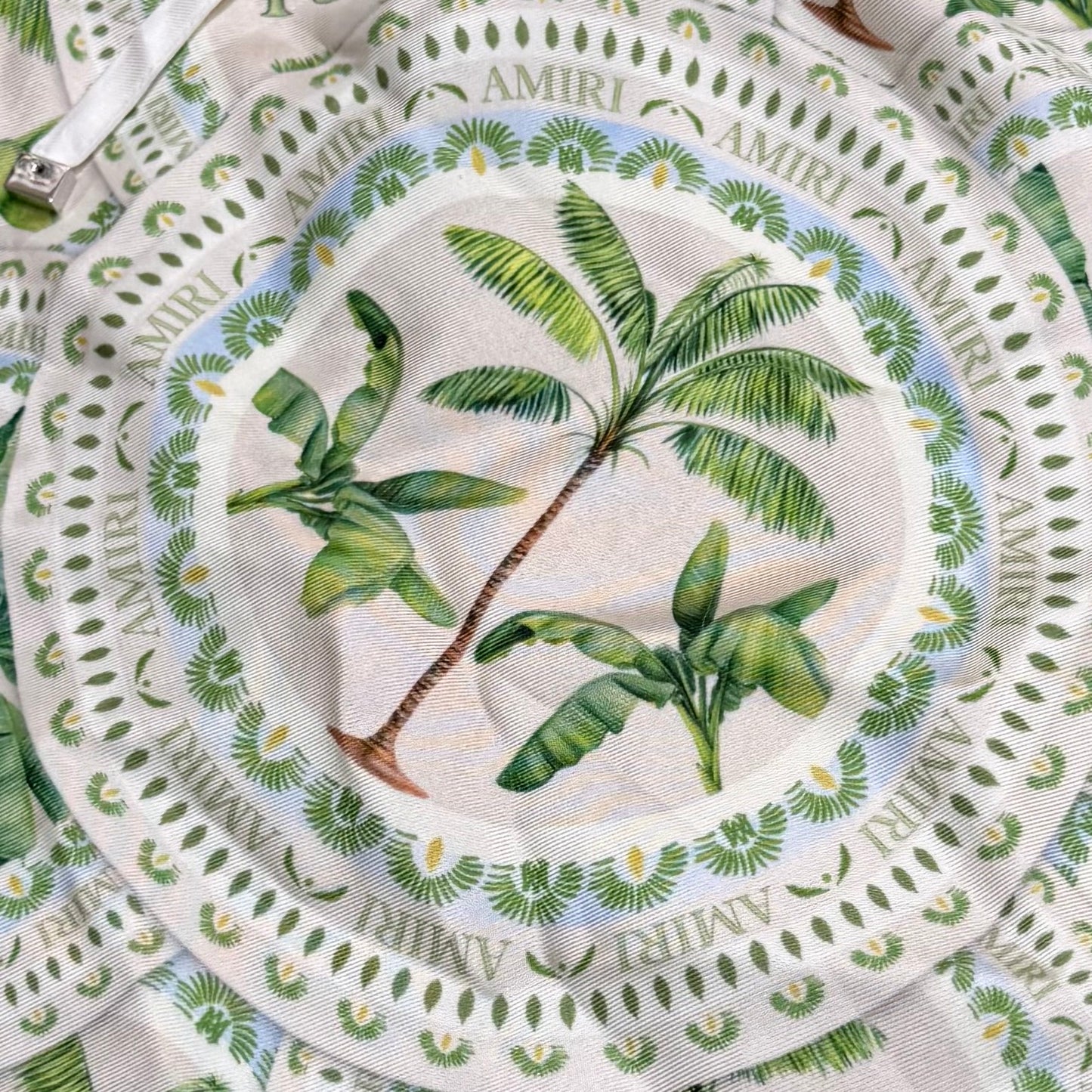 Amiri Palm Print Shorts - White