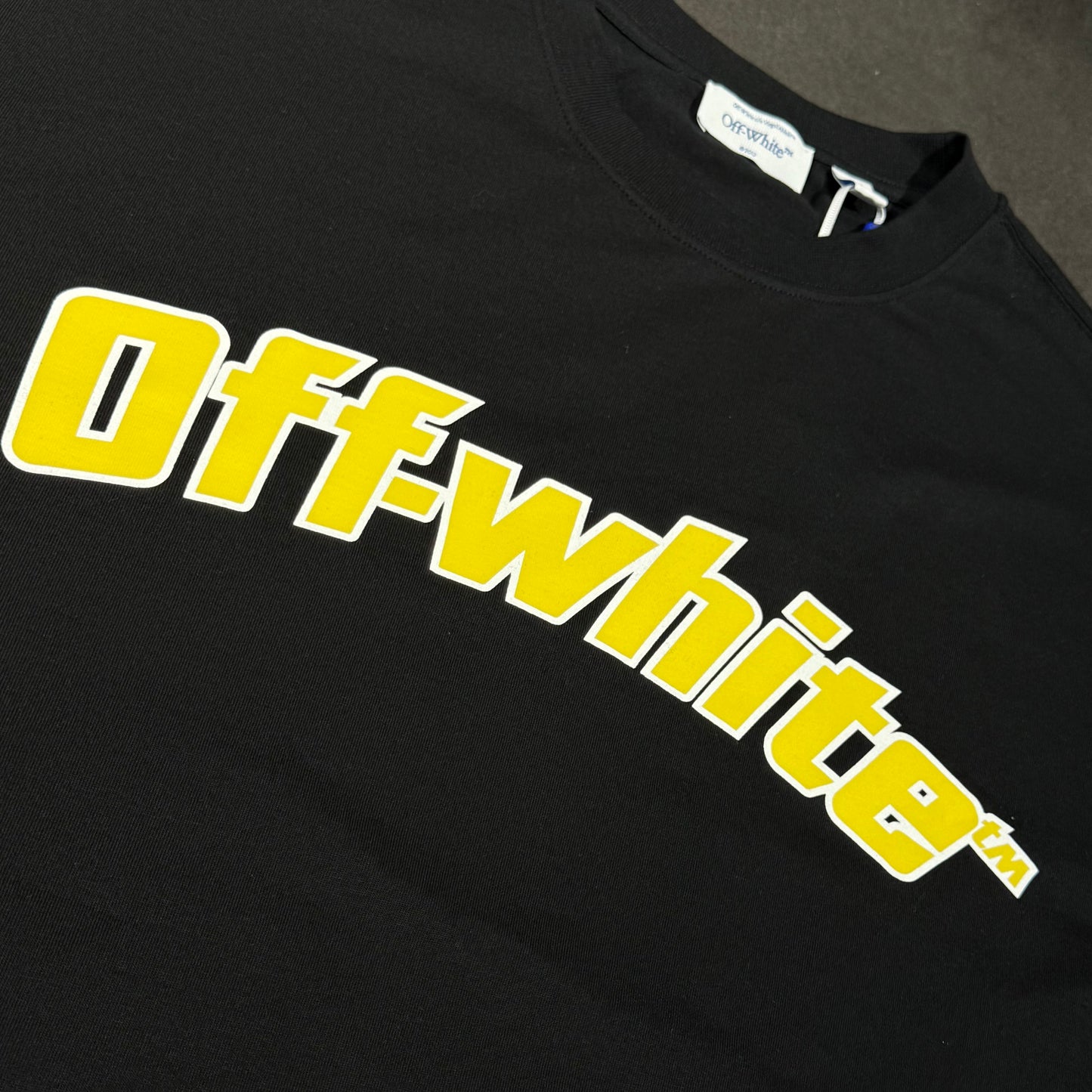 Off White Varsity Logo Tee - Black
