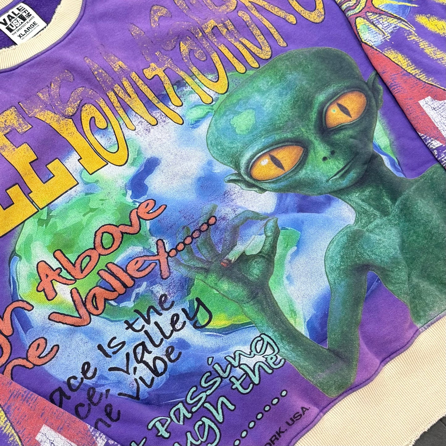 Vale Forever Space Alien Crewneck - Purple