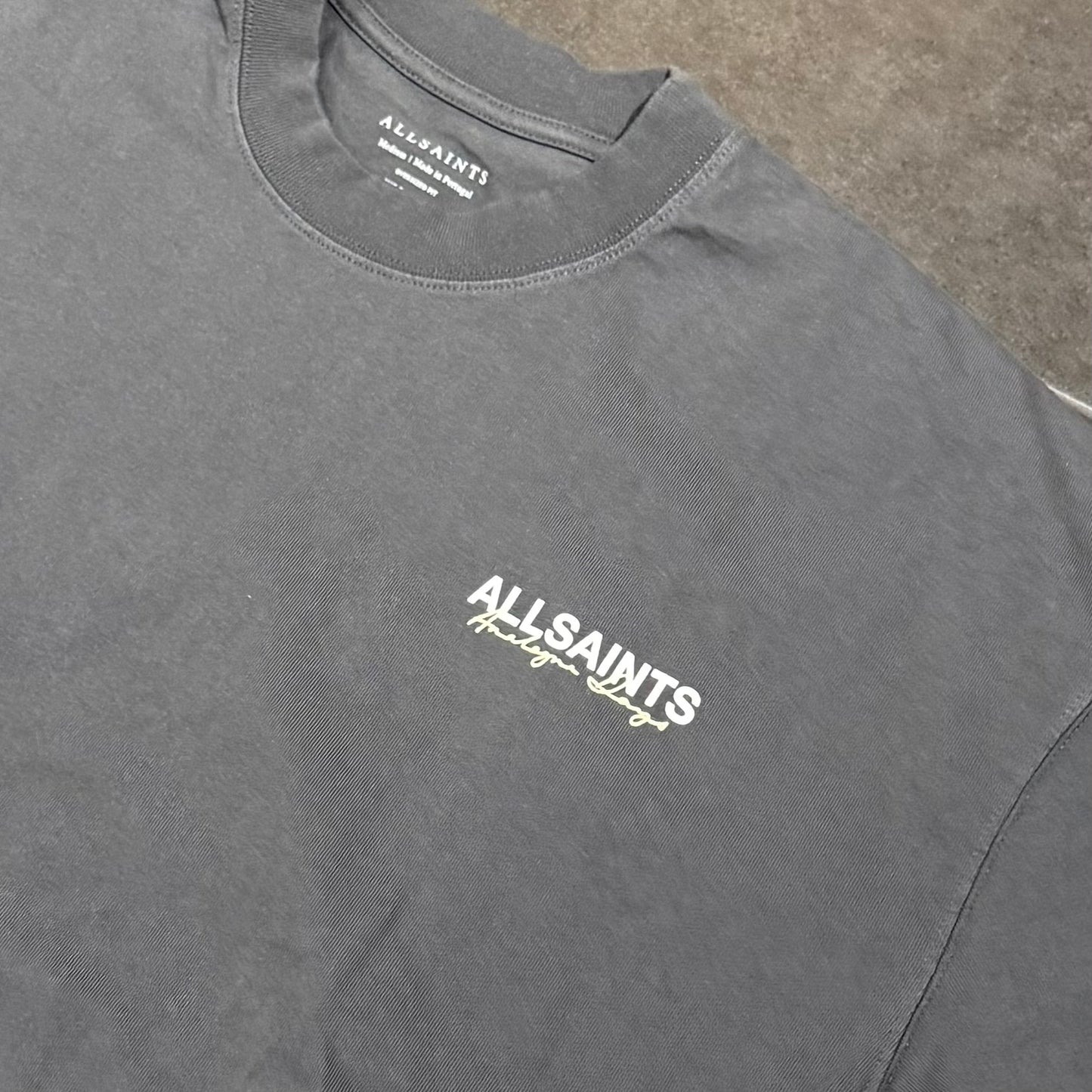 AllSaints Emblem Tee - Washed Black