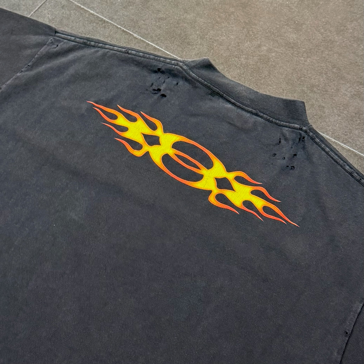 Balenciaga Oversized Tee - Washed Out Black