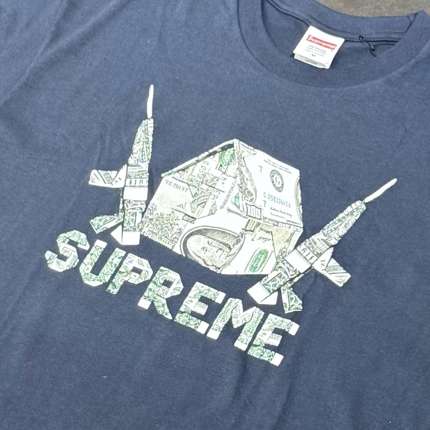 Supreme Origami Tee - Navy