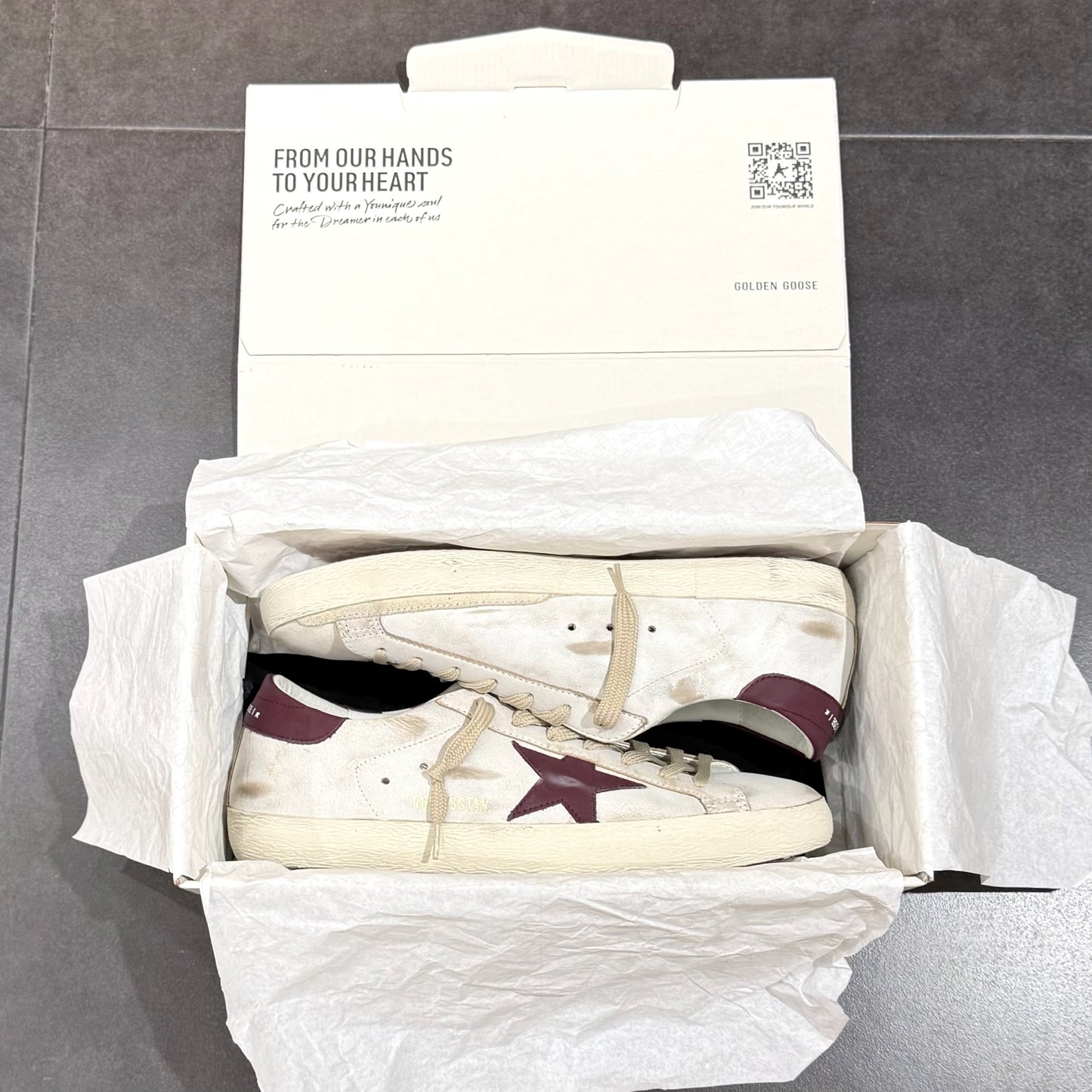 Golden Goose Superstar - White & Red