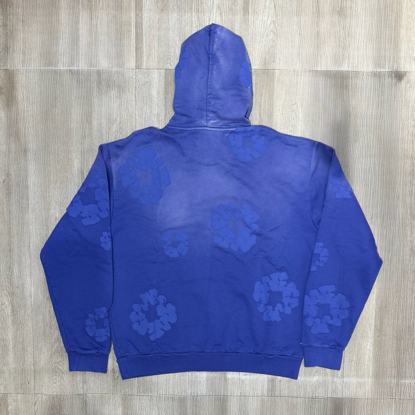 Denim Tears Cotton Wreath Hoodie - Washed Blue