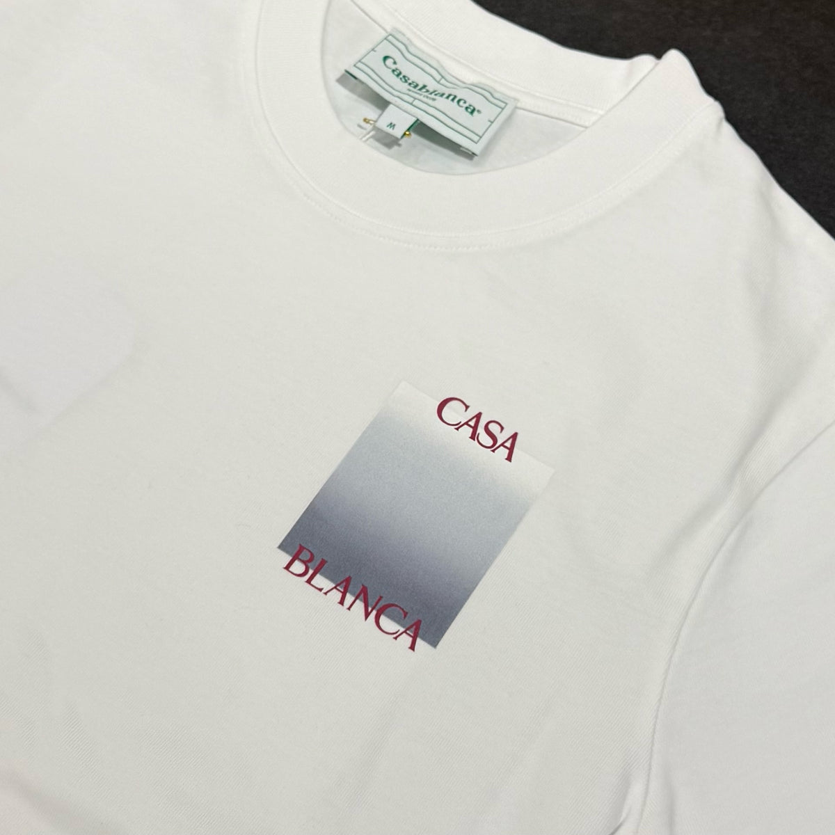 Casablanca Grey Gradient Tee - White