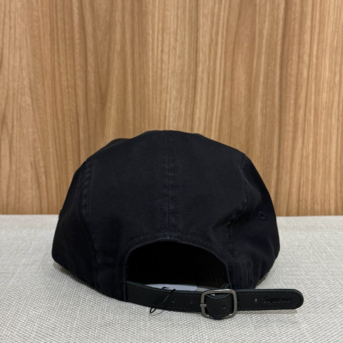 Supreme Washed Chino Twill Camp Cap - Black