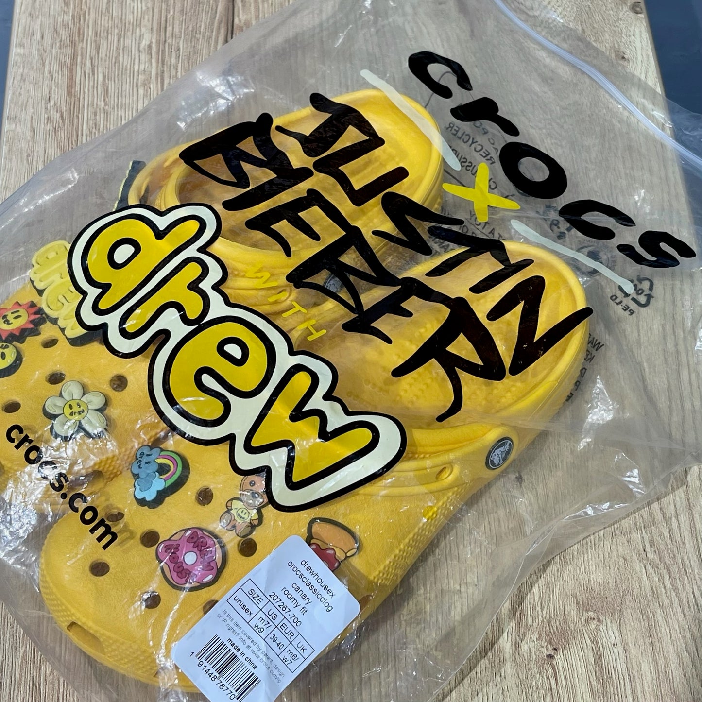 Crocs x Justin Bieber Drew House Classic Clog - Yellow