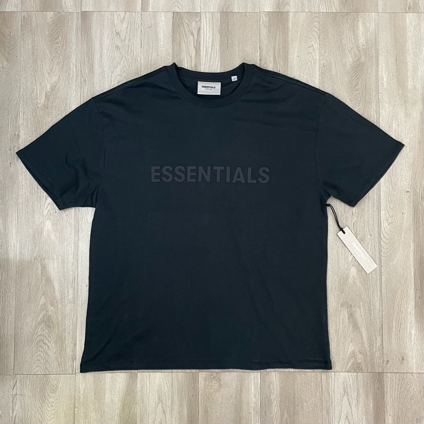 Essentials Boxy Silicone Logo Tee - Dark Slate