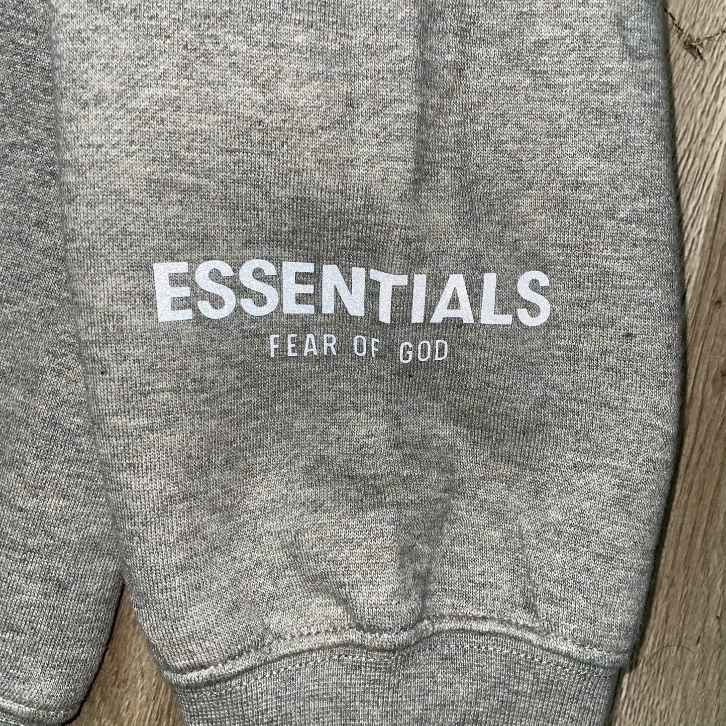 Essentials Silicone Boxy Logo Hoodie - Heather Oatmeal