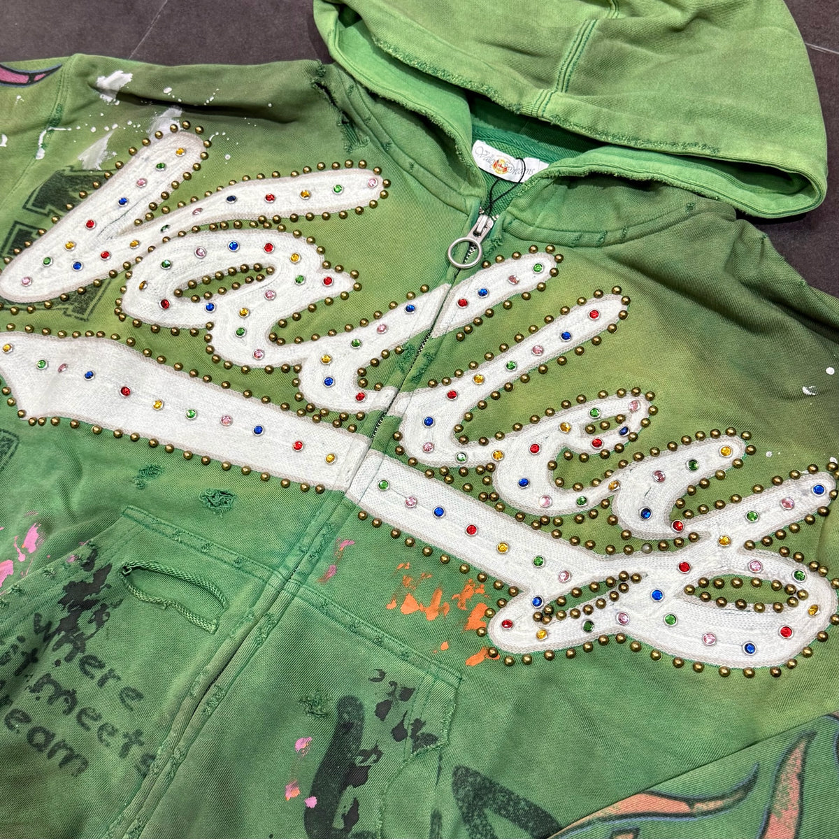 Vale Forever Valley Inferno Zip Up Hoodie - Green