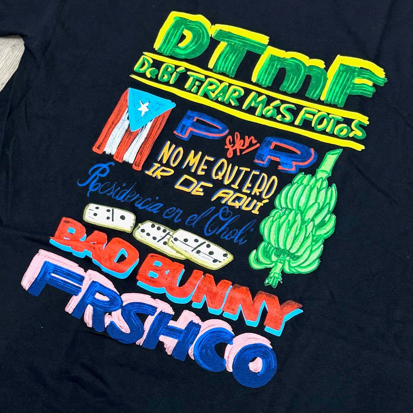 Frsh x Bad Bunny DTMF Tee - Black