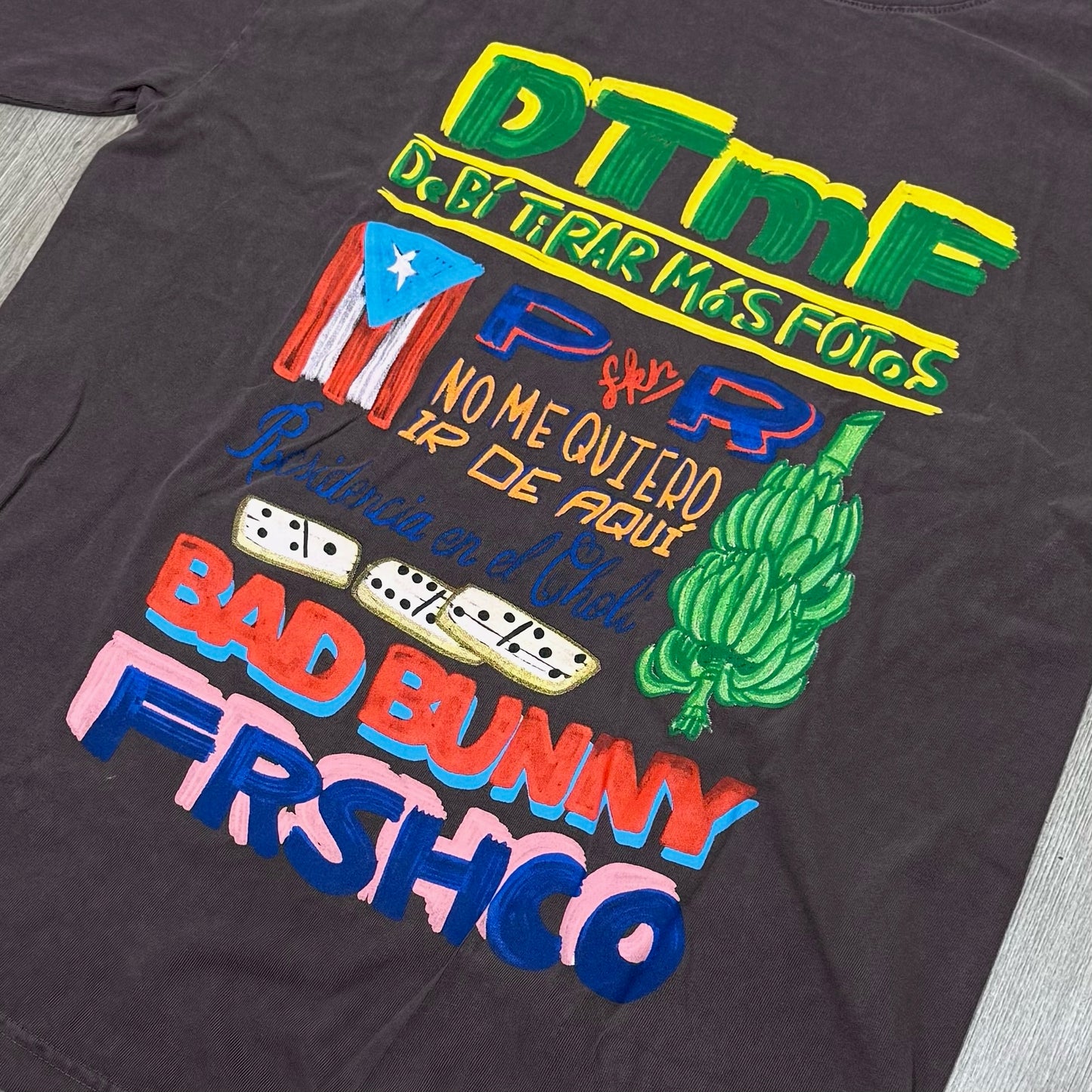 Frsh x Bad Bunny DTMF Tee - Brown