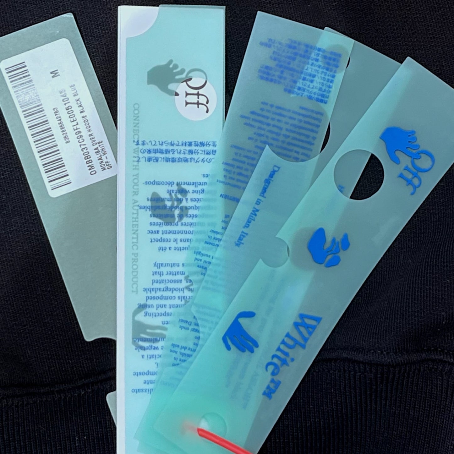 Off White Taped Mona Lisa Hoodie - Black