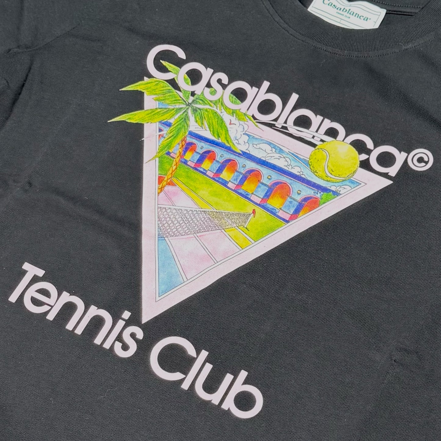 Casablanca Tennis Club Icon Tee - Black