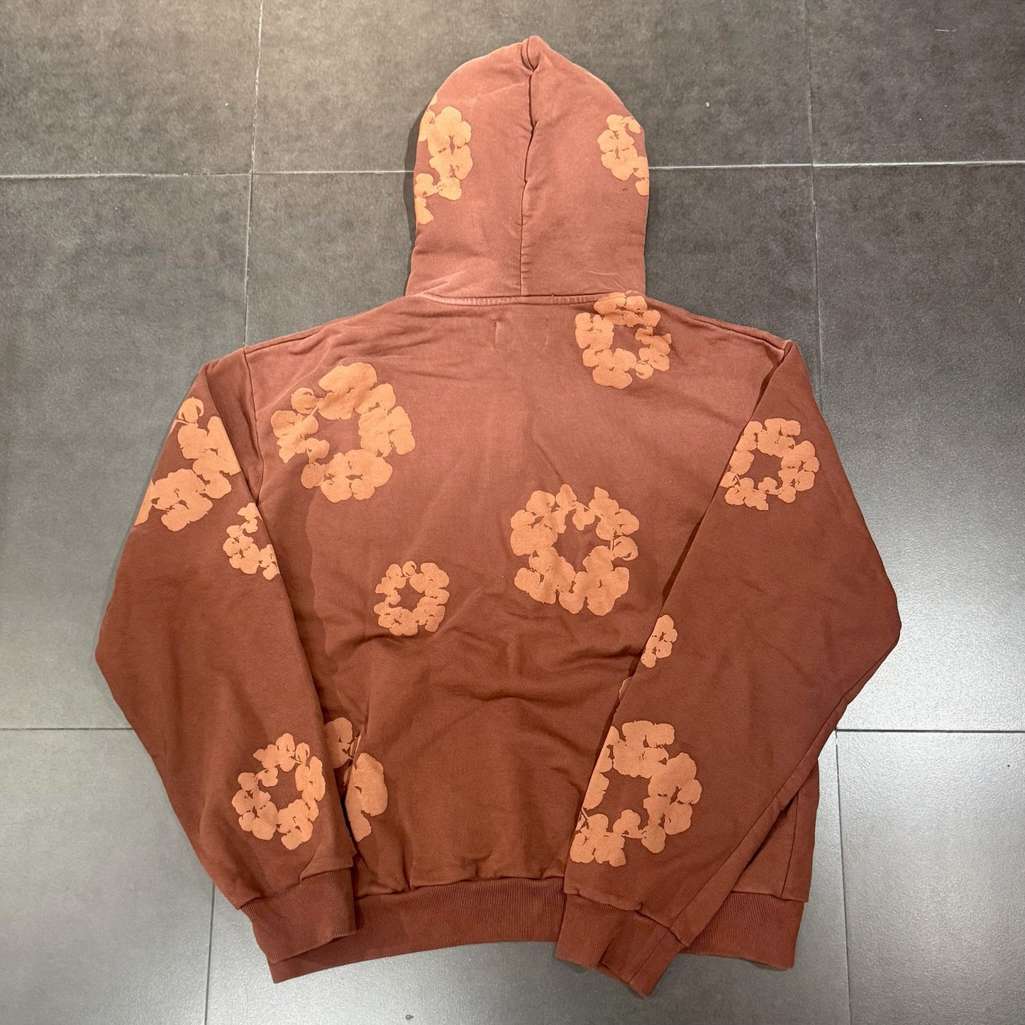 Denim Tears Cotton Wreath Hoodie - Washed Brown