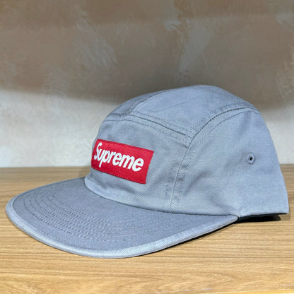 Supreme Washed Chino Twill Camp Cap - Grey