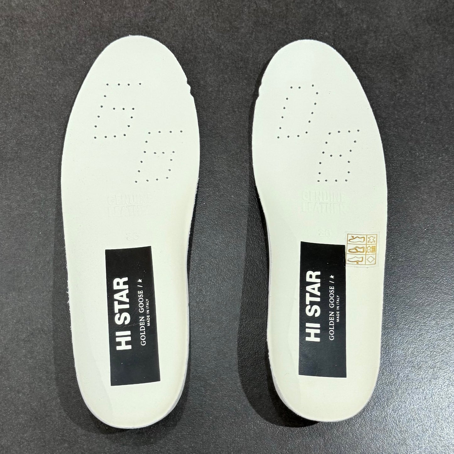 Golden Goose Hi Star - White & Silver