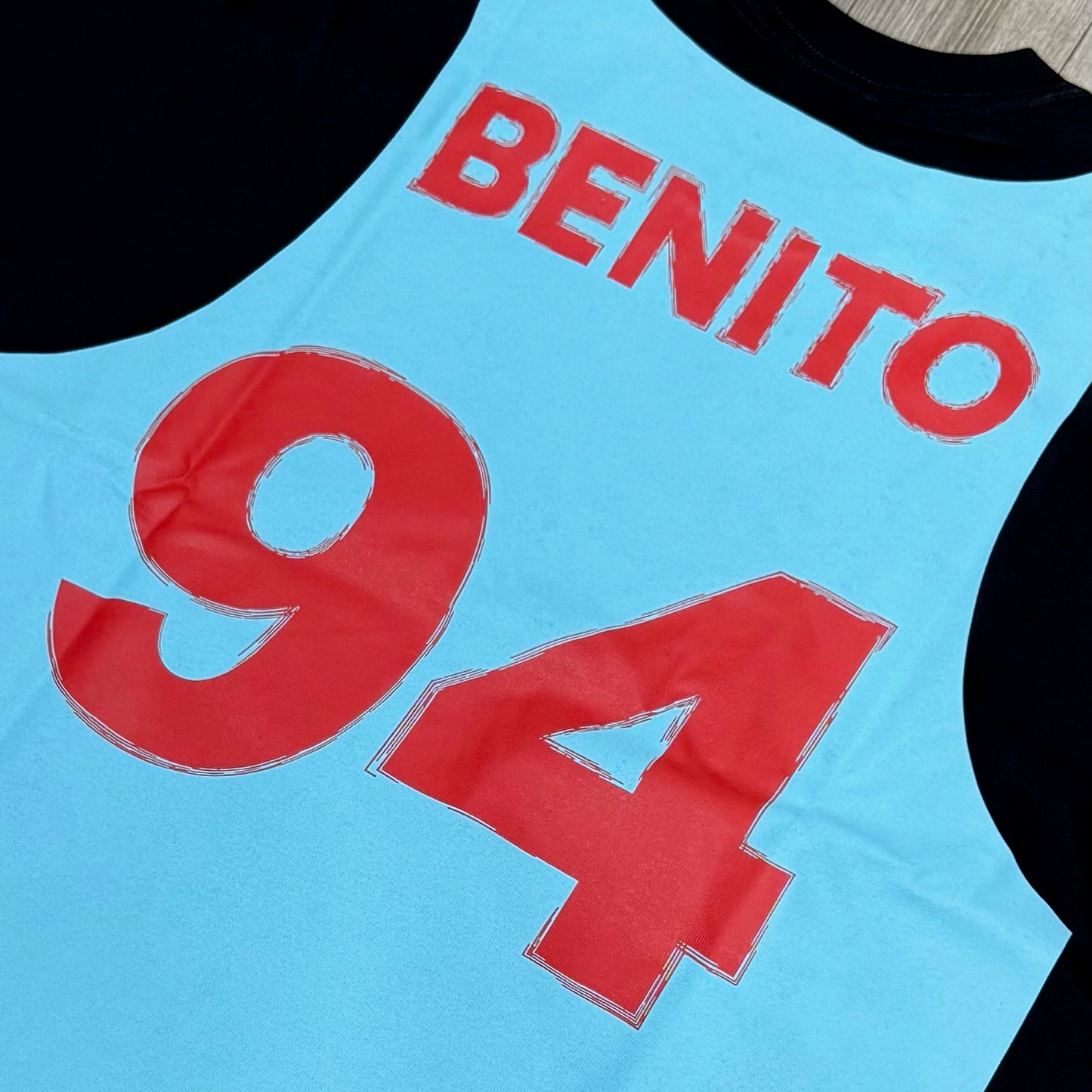 Bad Bunny Merch Puerto Rico Jersey Tee - Black & Blue