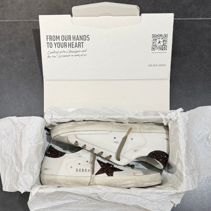 Golden Goose Super-Star - Milk Brown Glitter