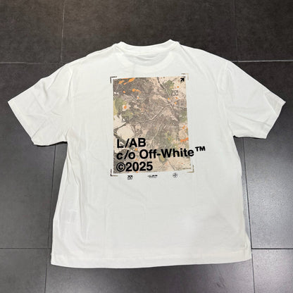 Off White L/AB Camo Graphic Tee - White