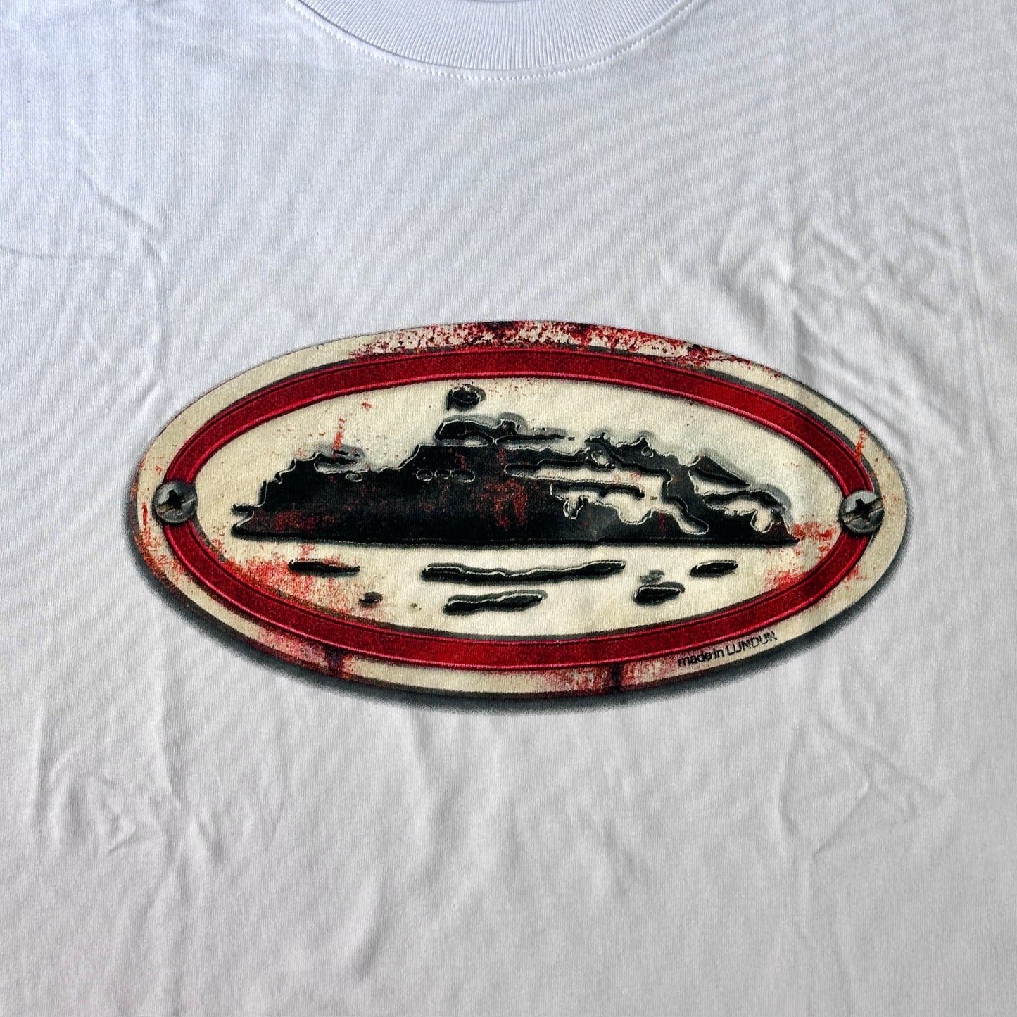 Corteiz Rusty Alcatraz Tee - White