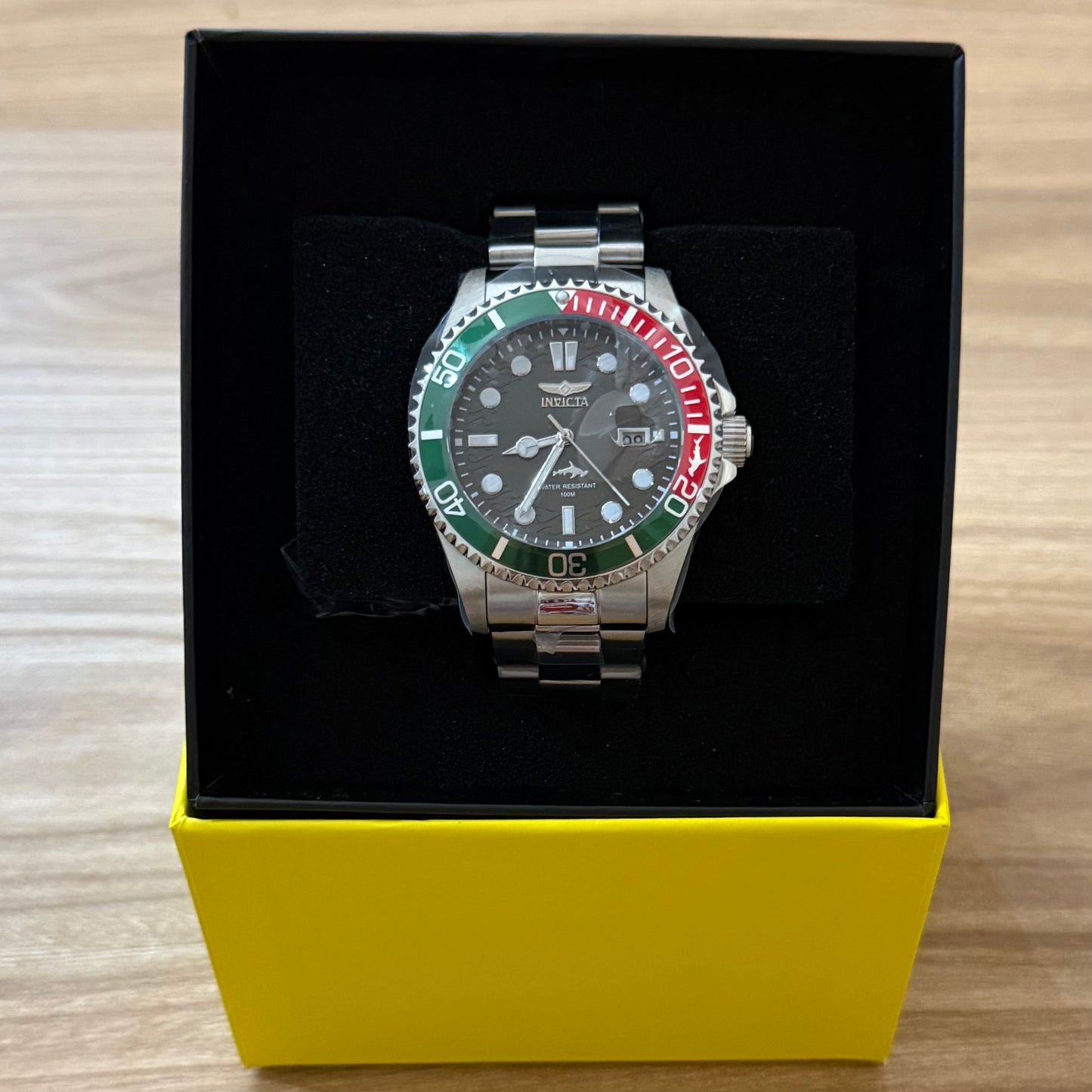 Invicta Pro Driver Watch 43mm Steel - Green & Red & Grey