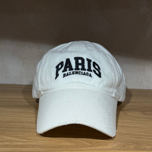 Balenciaga Paris Cap - White