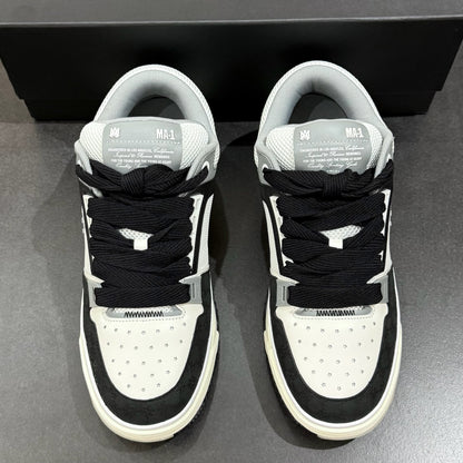 Amiri MA-1 Quad Debossed Nubuck - Black & White
