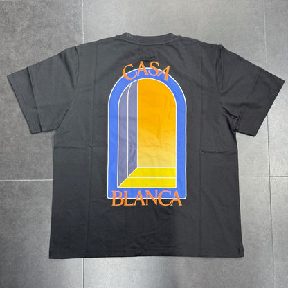 Casablanca L'Arche De Nuit Printed Tee - Black
