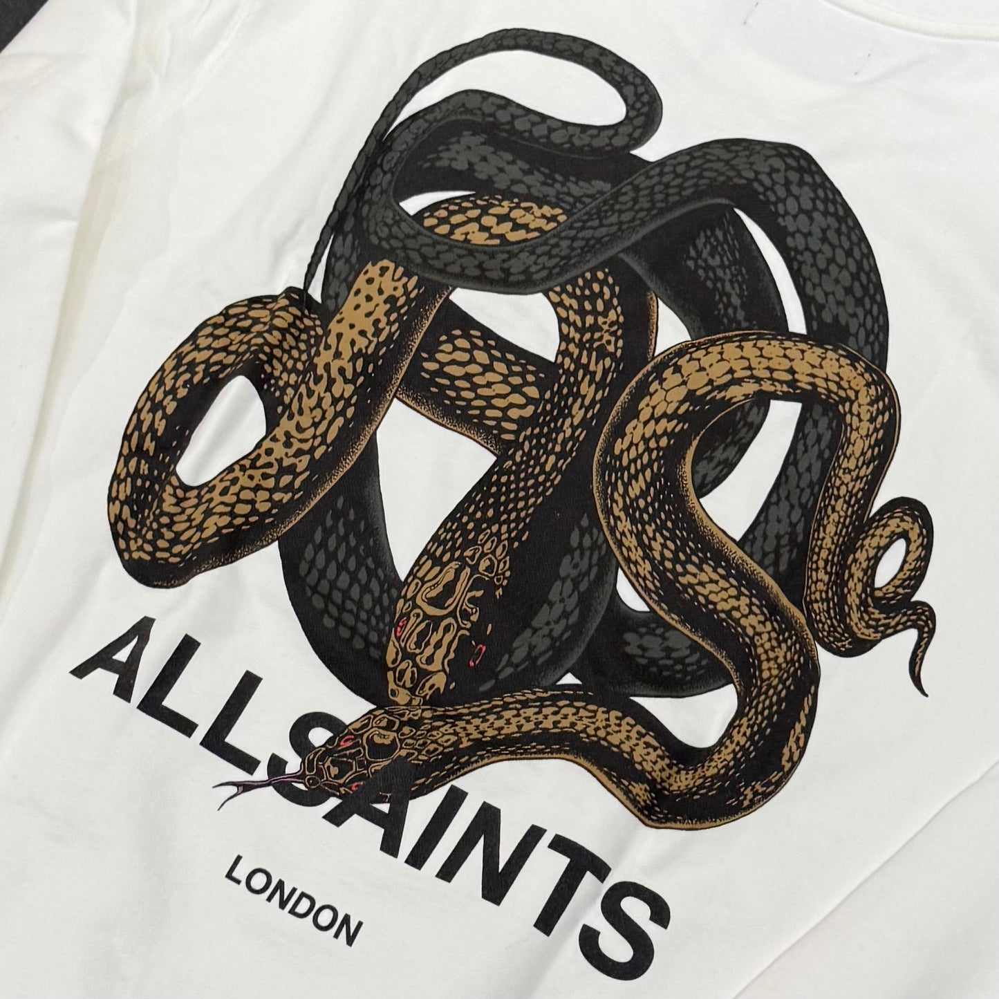 AllSaints Reticulate Crewneck - Chalk White