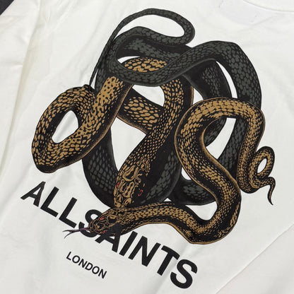AllSaints Reticulate Crewneck - Chalk White