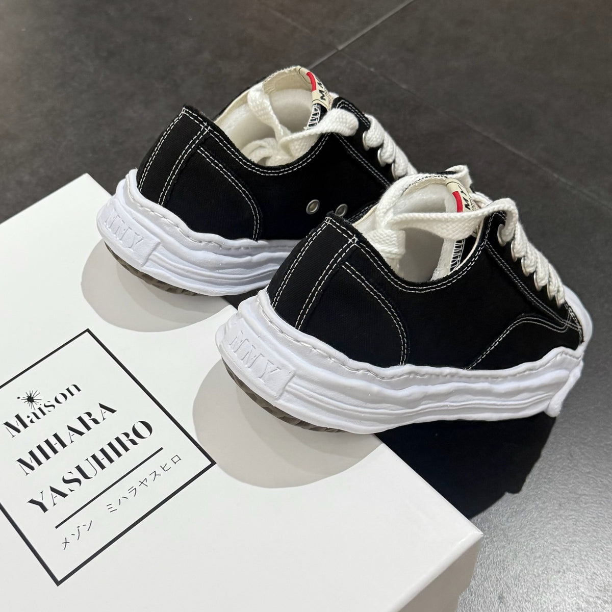 Maison Mihara Yasuhiro Hank OG Sole Canvas Low - Black