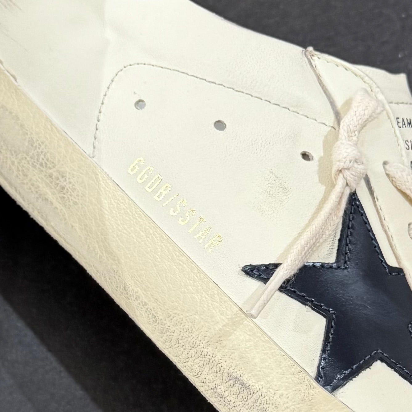 Golden Goose Super-Star - Beige Night Blue