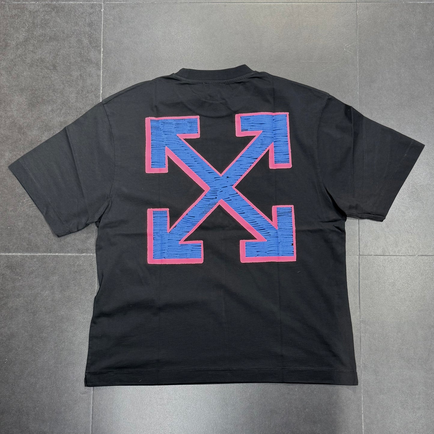 Off White Sketch Arrow Skate Tee - Black