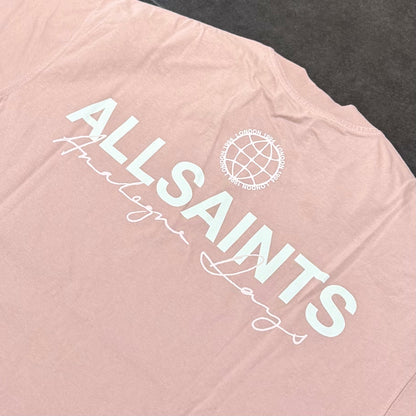 AllSaints Emblem Tee - Sunbaked Pink