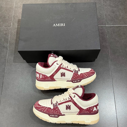 Amiri MA-1 Bandana Denim - Burgundy
