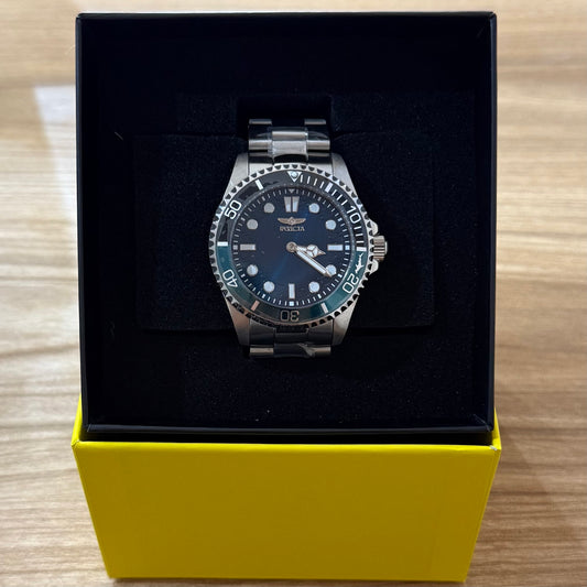 Invicta Pro Driver Watch 43mm Steel - Grey & Blue