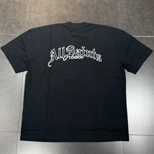AllSaints Descent Tee - Washed Black