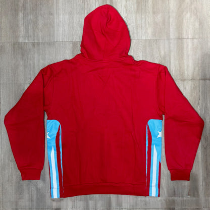 Bad Bunny Merch Puerto Rico Jersey Hoodie - Red