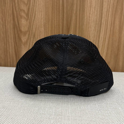 Amiri Hollywood Trucker Hat Cotton - Black