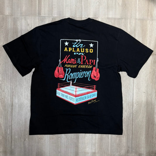Bad Bunny Merch Boxing Ring Tee - Black