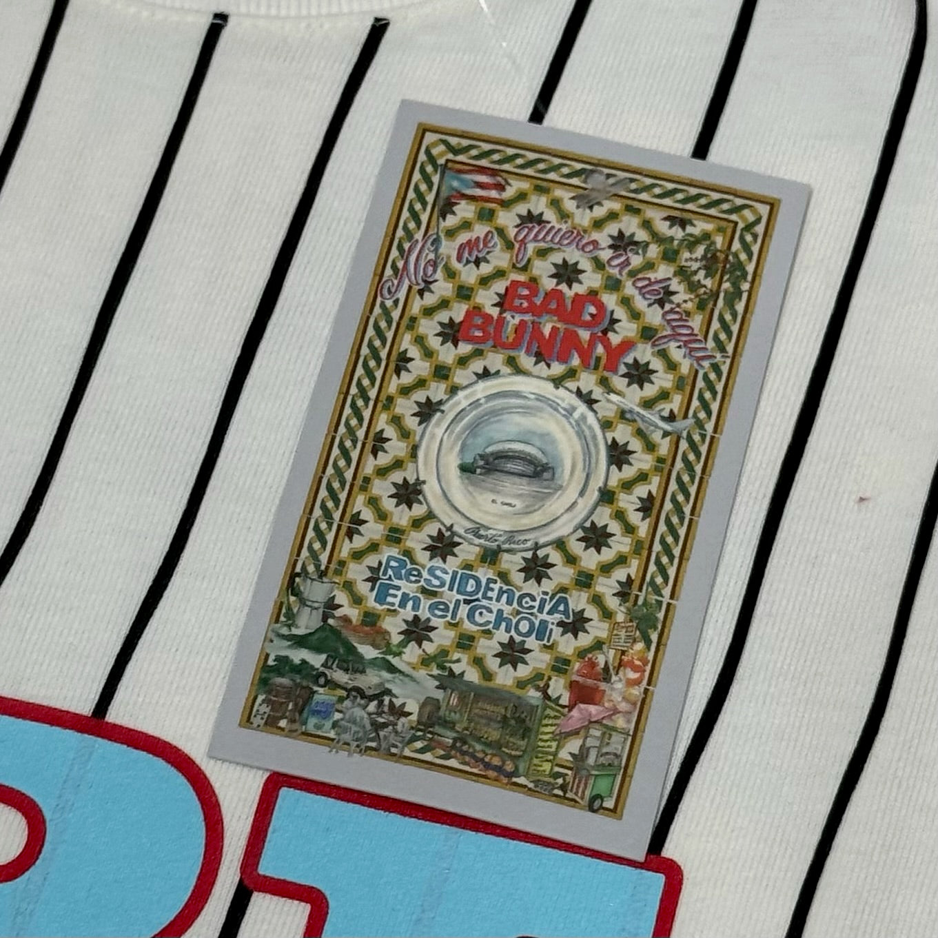 Bad Bunny Merch Baseball Tee - Off White