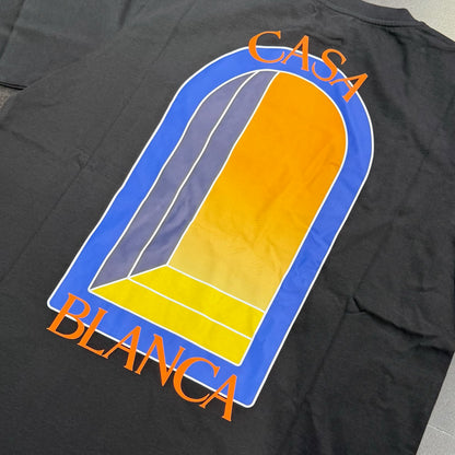 Casablanca L'Arche De Nuit Printed Tee - Black