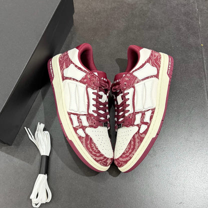 Amiri Bandana Skel Top Low - Burgundy