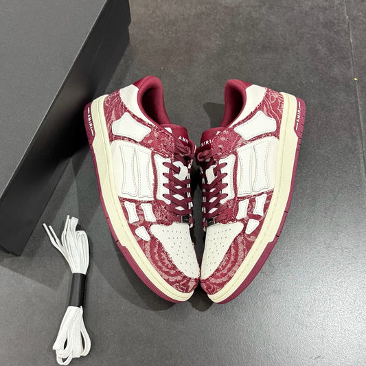 Amiri Bandana Skel Top Low - Burgundy