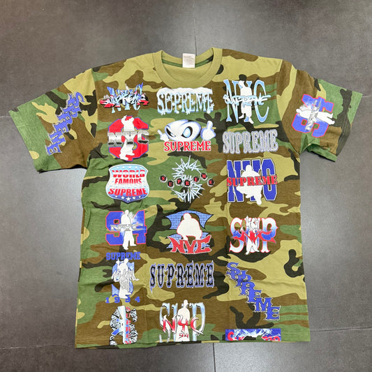 Supreme Flash Tee - Woodland Camo