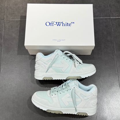 Off White Out Of Office Suede - Sky & Light Grey
