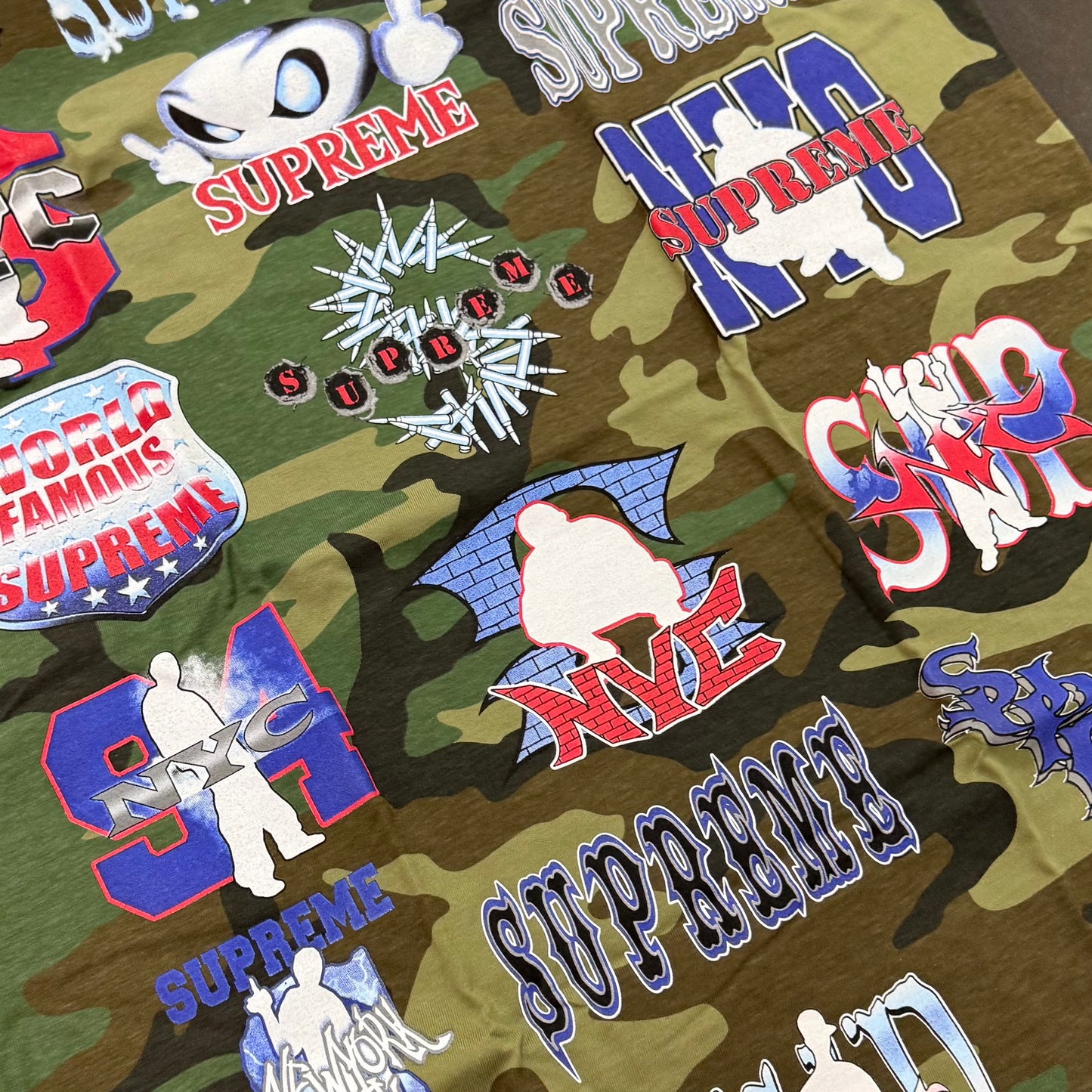 Supreme Flash Tee - Woodland Camo