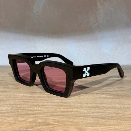 Off White Virgil Sunglasses - Black & Pink 50 mm